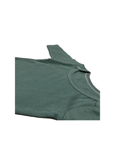 Babysena Uzun Kollu Yeşil Unisex Bebek Body Yeşil