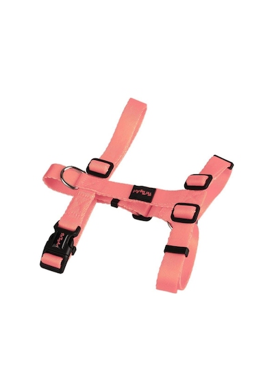 Pettagart Ayarlanabilir Neon Pembe H Tipi Köpek Göğüs Tasması Çok Renkli
