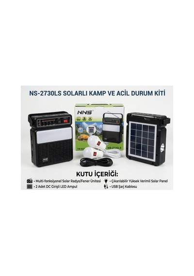 Doğa Güneş Enerjili Radyolu Fonksiyonel Işıklar Fm Bluetooth Sd Kart Usb Solar Lamba
