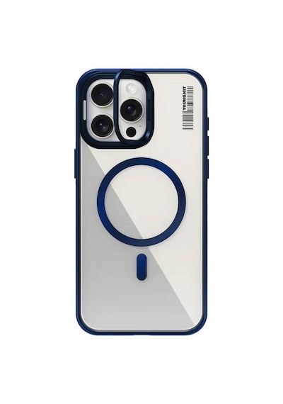 Apple Uyumlu iPhone 15 Pro Kılıf Magsafe Şarj Özellikli Youngkit Crystal Grid