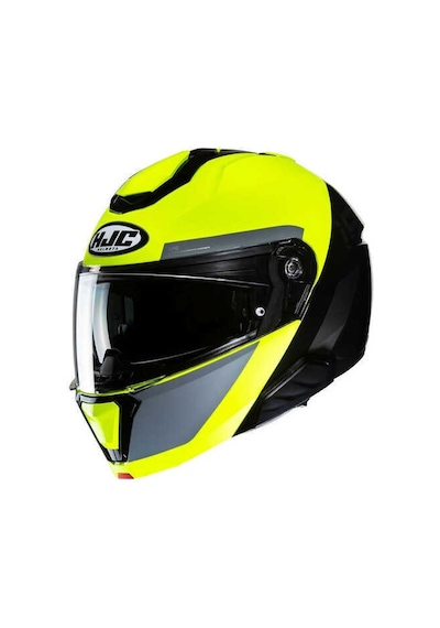 HJC İ91 Bina Mc3h Çene Açılır Kask Neon Sarı - Siyah