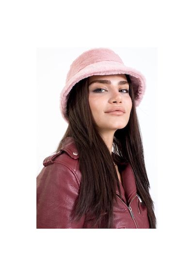 Ladycolor Şapka Yumuşak Dokulu Bucket Pembe Şapka Pembe