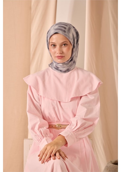 Silk Home Soft Eşarp 73096-02 Gümüş, Füme, Gri