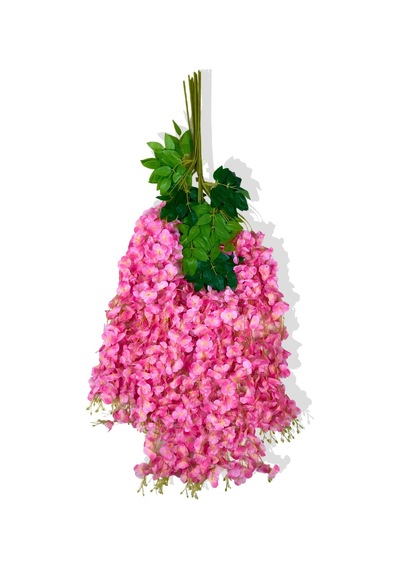 Cihan Çiçekçilik Yapay Sarkan Pembe Akasya Çiçeği 12 Li Demet 3 Dallı Pembe