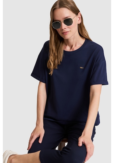 U.s. Polo Assn. Kadın Lacivert Tişört Basic 50323545-vr033 U.s. Polo Assn. Kadın Lacivert Tişört Basic 50323545-vr033