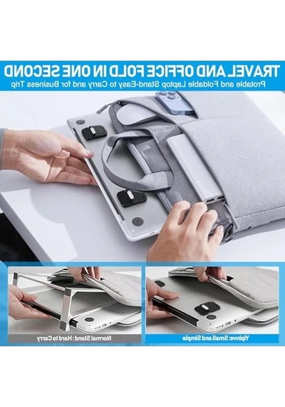 Taşınabilir Hafif Dizüstü Bilgisayar Standı, Havalandırmalı Ve Ergonomik Tasarım
