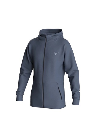 Mizuno Athletic Track Jacket Erkek Kapüşonlu Eşofman Üstü Gri Çok Renkli