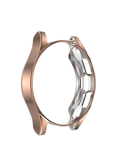 Galaxy Uyumlu Watch 4 Classic 42mm Mkst Watch Gard 02 Koruyucu Silikon - Rose Gold