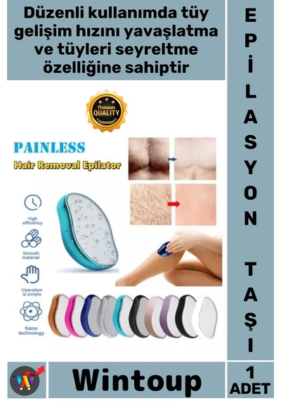 Epilasyon Hijyenik Kişisel Bakım Nano Kristal Acısız Fiziksel Yeniden Kullanılabilir Epilasyon Taşı
