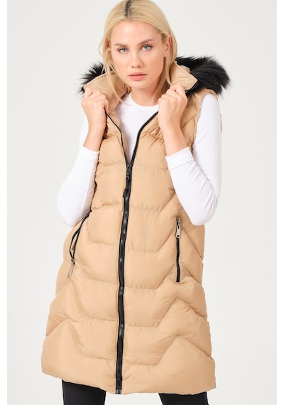 Dewberry Bayan Yelek Z6761 Vizon