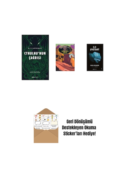 Cthulhu'nun Çağrısı + Herbert West: Diriltici + Delilik Dağlarında + Okuma Sticker'ları