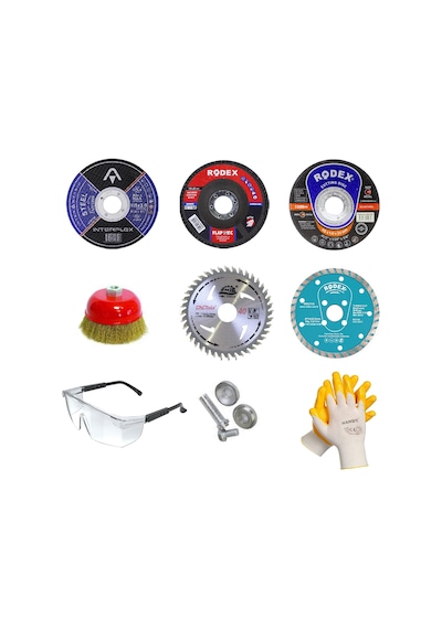 Mermer Inox Ahşap Metal Kesici Kesme Spiral Taşlama 9 Parça N11.261