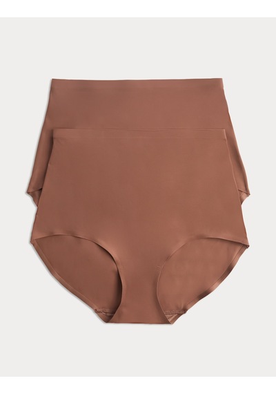 Marks & Spencer Body Invisibles 2 Li Şekillendirici Külot Kahverengi