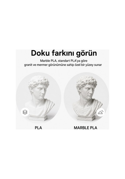 Filament Beyaz Mermer Pla+ Premium