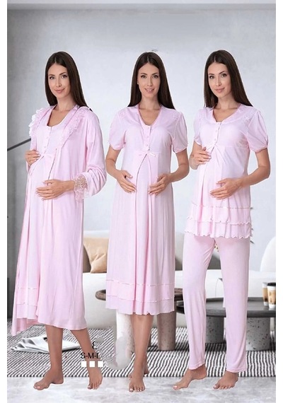 Effortt Lohusa 4'lü Set Pembe - 8026 Pembe