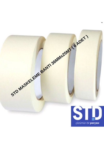 Std Maskeleme Bantı 36mmx25mt 6 Adet