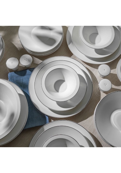 Nehir Siena Platin Majestic 57 Parça Porselen Yemek Takımı