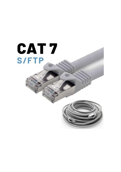 Irenis Cat 7 Kablo S/Ftp Ethernet Network Lan Ağ Kablosu 50 Mt 5 Adet