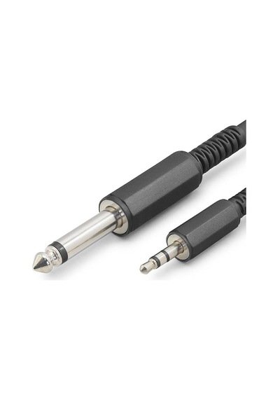 6.35mm To 3.5mm Gitar Kablosu 5 M - Siyah Hdx1078 Evimdeyokyok