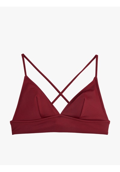 Koton Çapraz Askılı Bralet Bikini Üstü Bordo 6sak10015mm