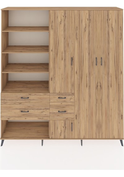 Hyperion Dolap 14 Raflı 4 Çekmeceli 4 Kapaklı 220x44x243 Çam-çam/çam Atlas Çam/atlas Çam Hyperion Dolap 14 Raflı 4 Çekmeceli 4 Kapaklı 220x44x243 Çam-çam/çam Atlas Çam/atlas Çam