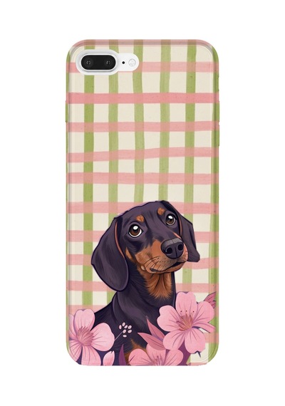 İphone 6 Plus Uyumlu Baskılı Şeffaf Telefon Kılıfı Koleksiyon: Dog Lover 9