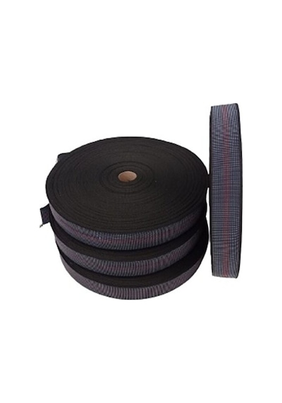 Kaliteli Elastik Kolon - Üç Çizği Mavi 5cm Eninde 8-12-24-48-72 Metre Esnetilmeden Kesilir Mavi 08 Metre