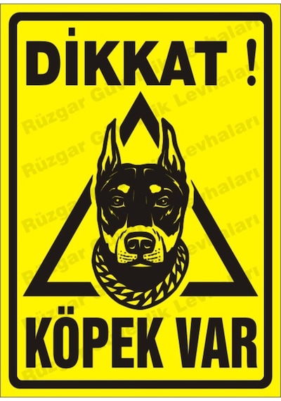 Dikkat Köpek Var Uyarı Levhası (300725844)