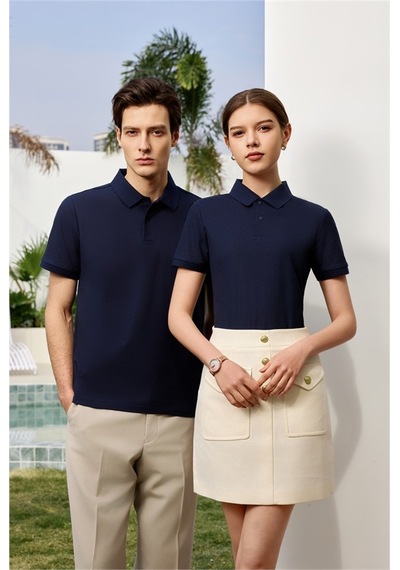 New Performance Premium Polo T-shirt 100% Pamuk Merserize Lacivert