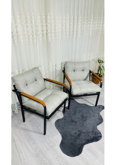 Madame Home Leylak Balkon, Bahçe,teras,cafe - Salon - Metal Kanepe Koltuk Takımı 1-1 Açık Gri Madame Home Leylak Balkon, Bahçe,teras,cafe - Salon - Metal Kanepe Koltuk Takımı 1-1 Açık Gri