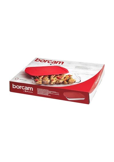 Paşabahçe Borcam Kırmızı Kapaklı Dikdörtgen Fırın Kabı 3850 cc 59124