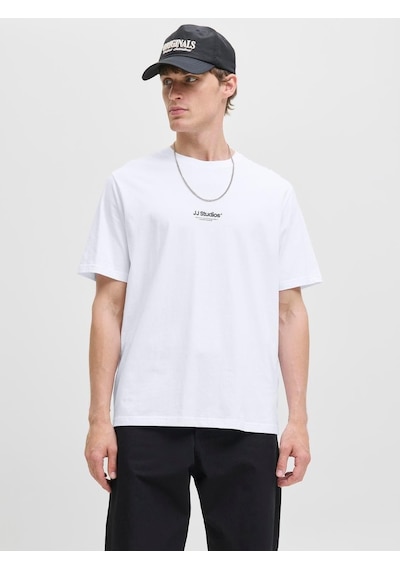 Jack & Jones Jjesoho Tee Ss Crew Neck Noos Erkek T-shirt-31720 Beyaz