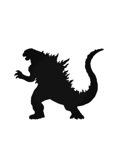Godzilla Duvar Dekor Sticker 40 X 28 Cm