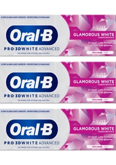 Oral-B Pro 3D White Advanced Luxe Glamorous Diş Macunu 3 x 75 ML
