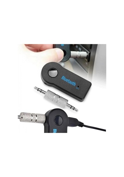 Bluetooth Aux Araç Kiti Siyah Kablosuz Müzik Aktarım Adaptörü