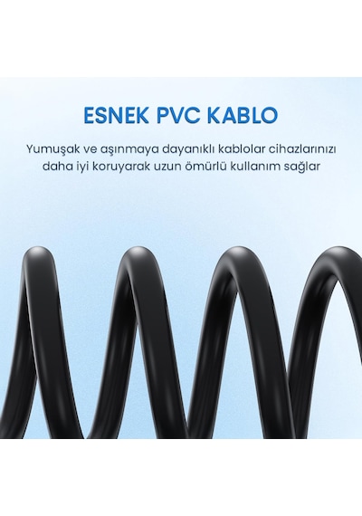 Usb Type-c To 2 Rca Ses Kablosu 1.5 Metre Belirtilmemiş