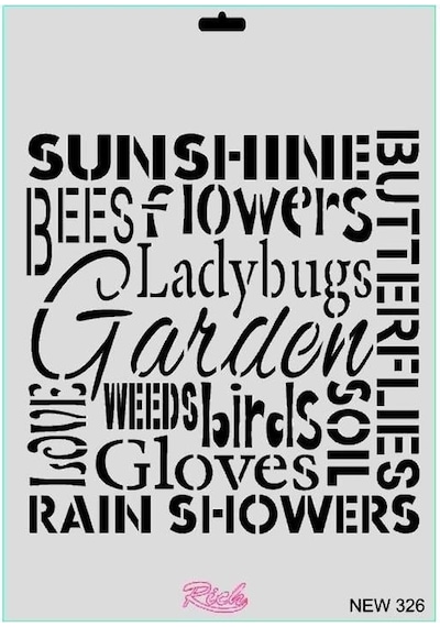 Rich New Seri N-326 Stencil 35x25 Cm - Mccv-289338 Renkli