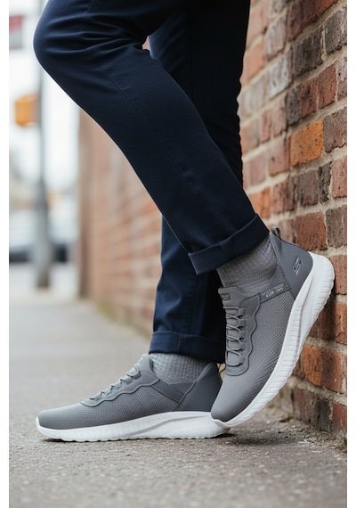 Skechers Erkek Bobs Squad Chaos Daily Hype Slip-ins Spor Ayakkabı 118300 Gri