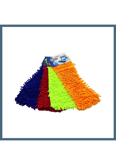 Agc Uygun Sepet Mikrofiber Mop Yedek Başlık 40cm Agc Çok Renkli