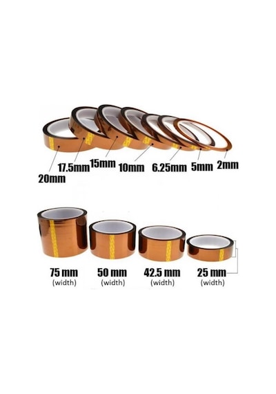 Bga Kapton Bant. Isıya Dayanıklı Termal Bant. Isı Yalıtım Bandı 45 MM X 30Mt