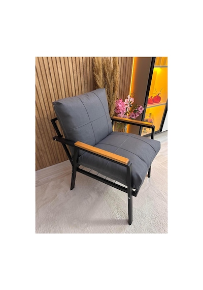 Balkon Mobilyası , Bahçe Mobilyası, 3-1-1 Takıma Uygun, Minder Kılıfı , Koruyucu Kılıf ,outdoor Kumaş Antrasit