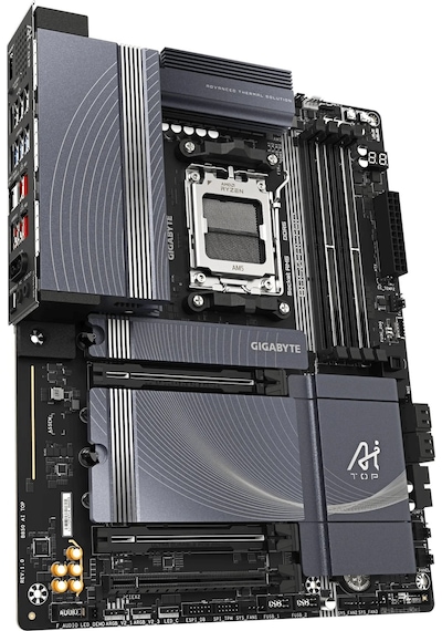 Gigabyte B850 Aı Top Ddr5 8600mhz Oc 3xm.2 Type-c Hdmı 10gbe La