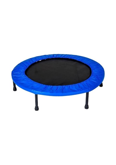 102cm Katlanabilir Trambolin Taşınabilir Egzersiz Mavi Trambolini