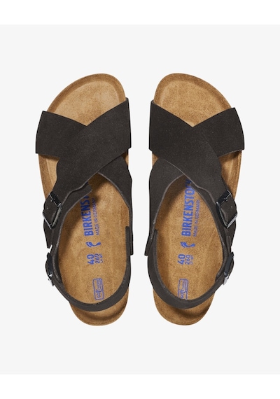 Birkenstock Tulum Suede Leather Kadın Siyah Sandalet 1029779 Siyah