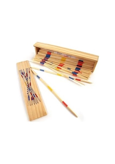 Ahşap Mikado Spiel El Beceri Görsel Eğitici Oyun Çubukları