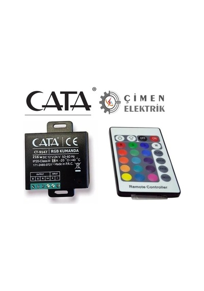 1 Adet Cata Ct 9147 18a - 216w Rgb Led Kumandası