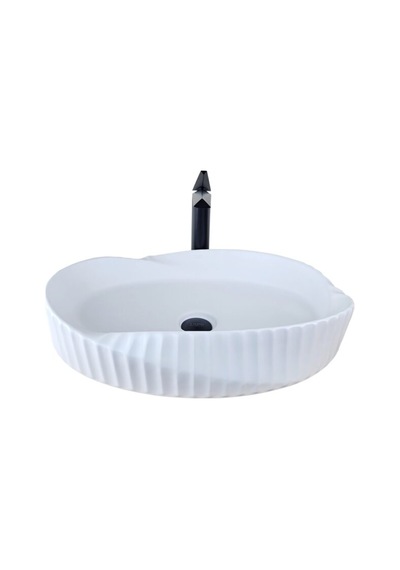 Nexa 60 Cm Mat Beyaz Çanak Lavabo Renkli