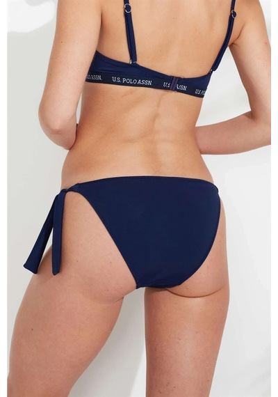 U.S. Polo Assn. Kadın Lacivert Kalın Ipli Bikini Alt Lacivert