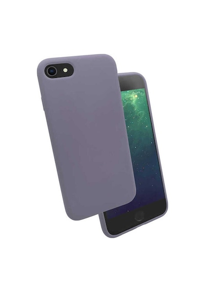 Apple Uyumlu iPhone 7 Plus Kılıf Zore Silk Silikon Lila