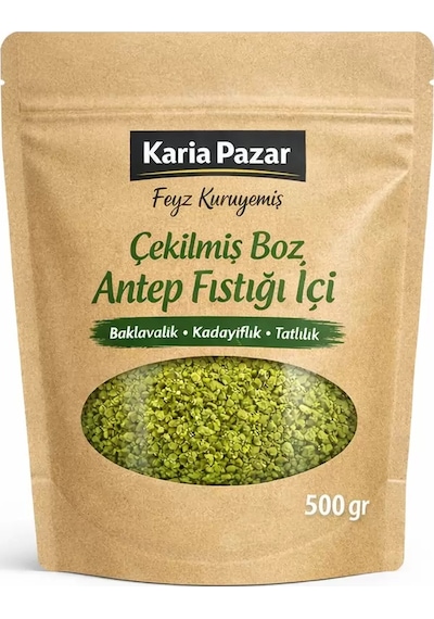 Çekilmiş Boz Antep Fıstığı İçi Baklavalık Kadayıflık Tatlılık 500 G 500 G